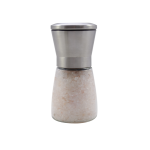 Bretagne RVS zoutmolen gratis gevuld met grof Himalayazout